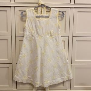 White/Yellow Strasburg dress